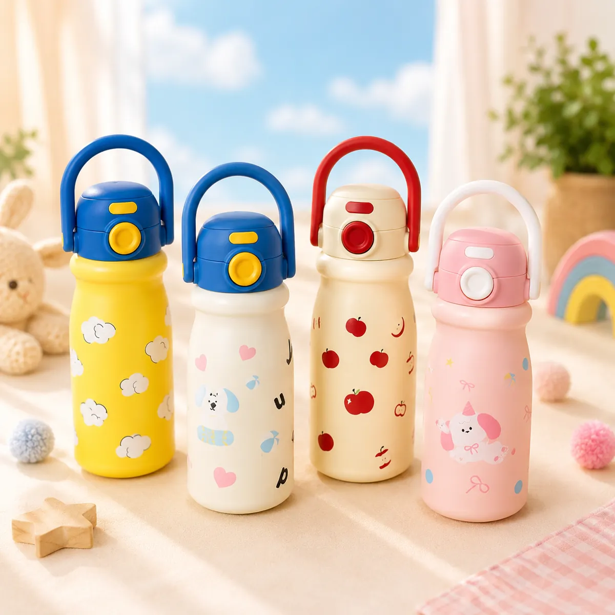 4 warna botol anak